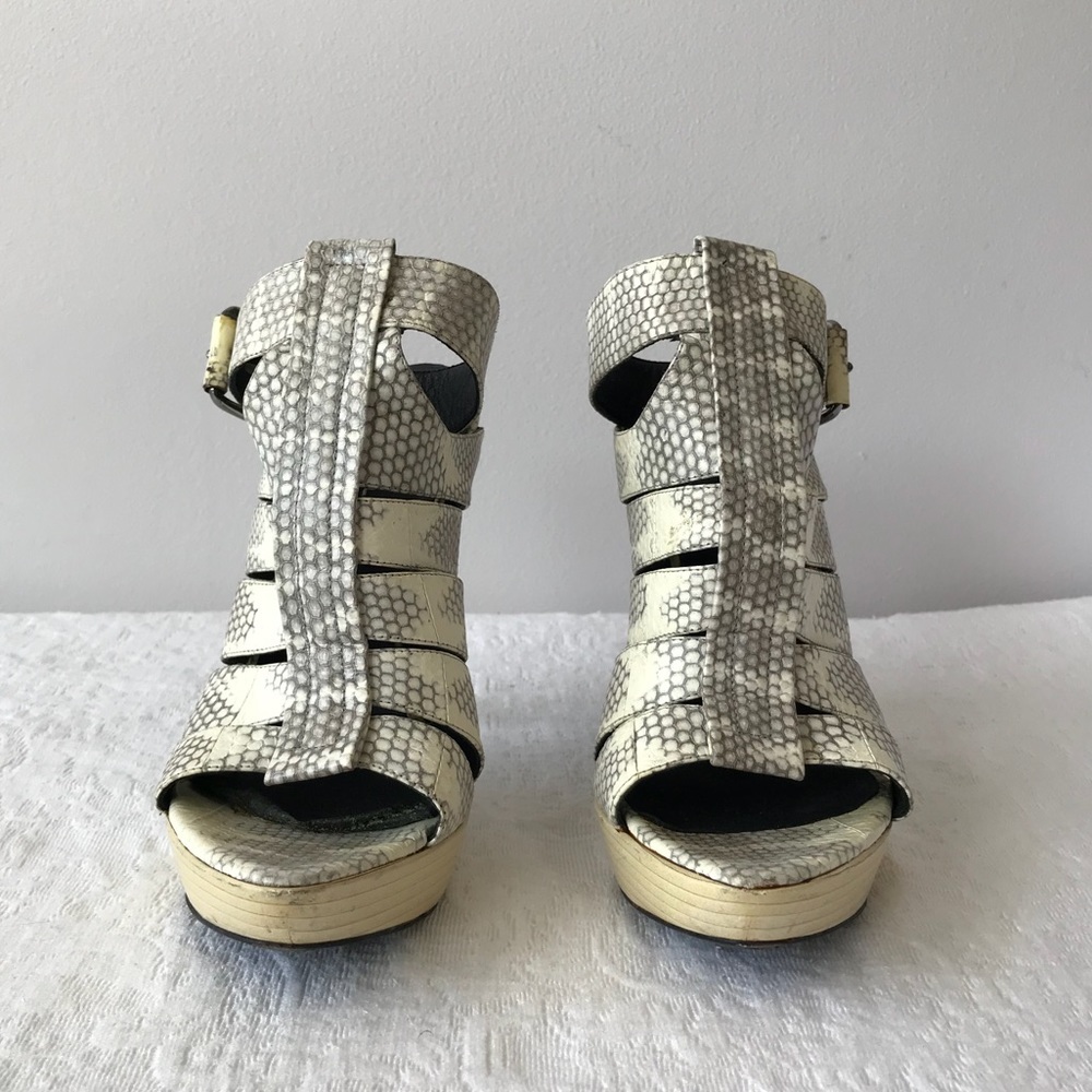 Devi Kroell**Exotic Python Snake Skin White Stile… - image 5